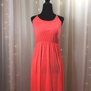 Peach Long Maxi Dress